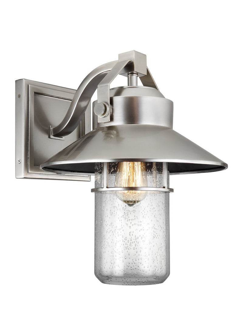Boynton Large Outdoor Wall Lantern in Painted Brushed Steel