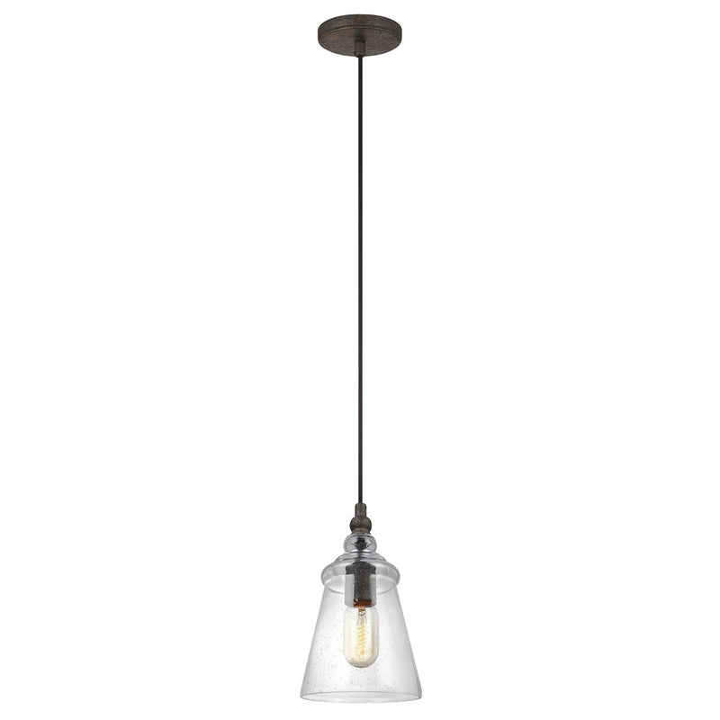 Loras Mini Pendant in Dark Weathered Iron