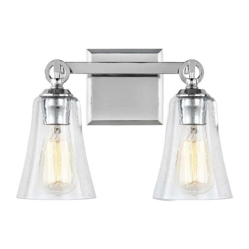 Monterro 2-Light Bath Vanity Light in Chrome