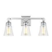 Monterro 3-Light Bath Vanity Light in Chrome