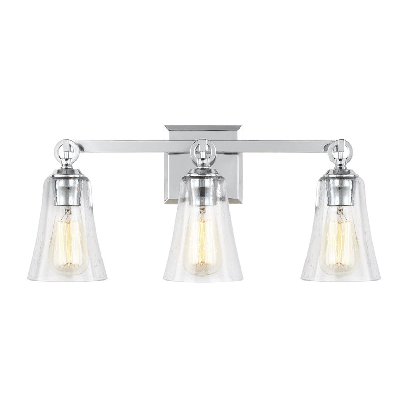 Monterro 3-Light Bath Vanity Light in Chrome
