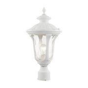 Oxford Medium Outdoor Post Light in Textured White