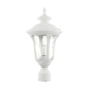 Oxford Medium Outdoor Post Light in Textured White