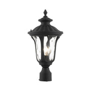 Oxford Medium Outdoor Post Light in Textured Black