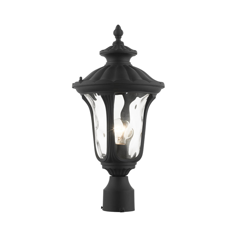 Oxford Medium Outdoor Post Light in Textured Black