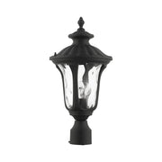 Oxford Medium Outdoor Post Light in Textured Black