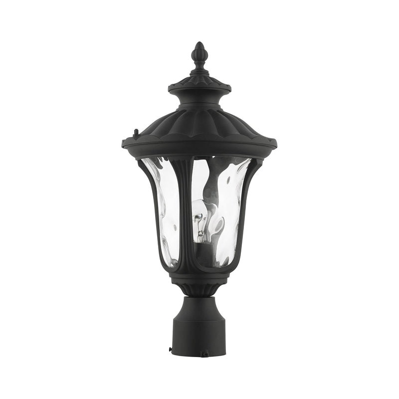 Oxford Medium Outdoor Post Light in Textured Black