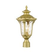Oxford Medium Outdoor Post Light in Soft Gold