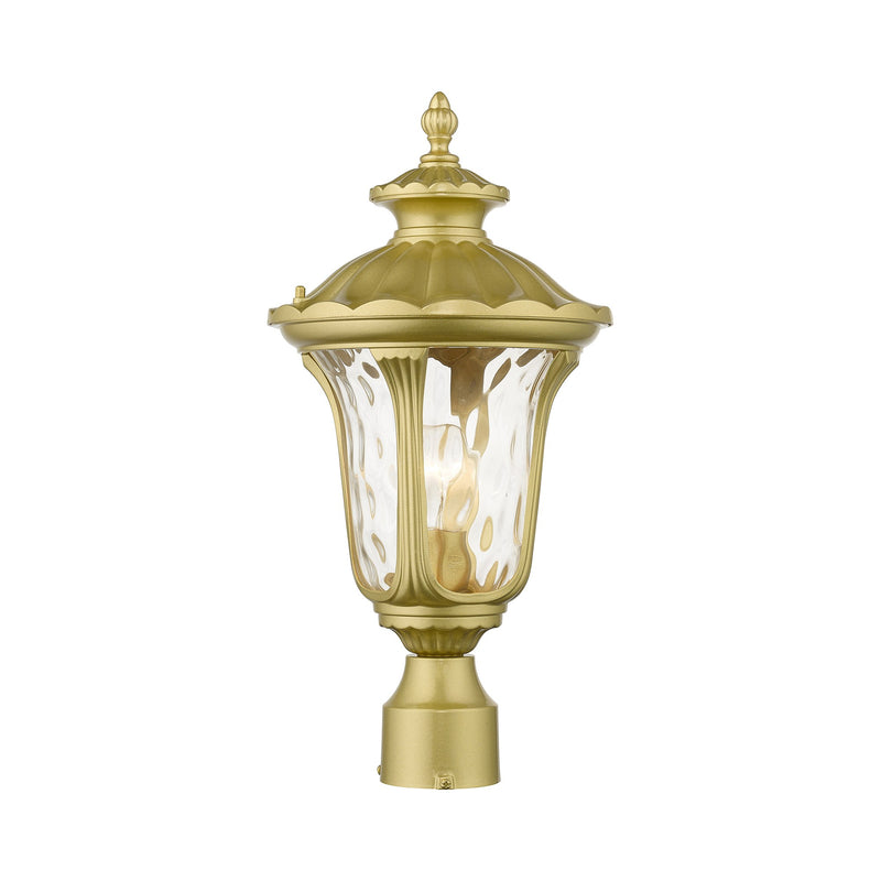 Oxford Medium Outdoor Post Light in Soft Gold