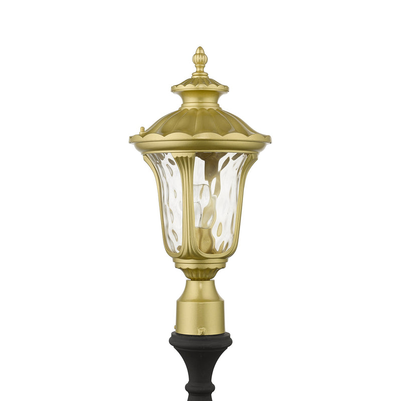 Oxford Medium Outdoor Post Light in Soft Gold