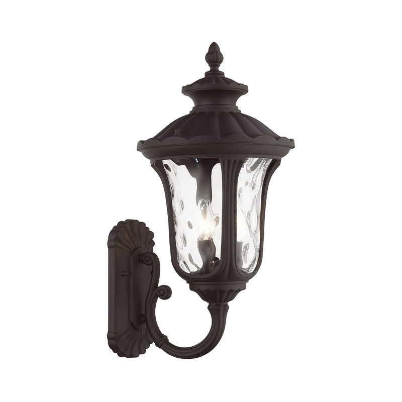 Oxford 3-Light Large Outdoor Wall Lantern (Up Mount) in Bronze