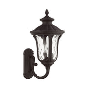 Oxford 3-Light Large Outdoor Wall Lantern (Up Mount) in Bronze