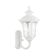 Oxford 3-Light Large Outdoor Wall Lantern (Up Mount) in Textured White