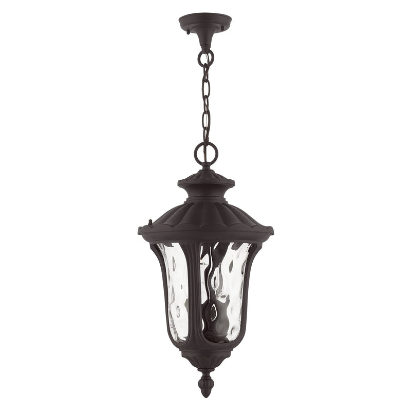 Oxford 3-Light Large Outdoor Pendant Lantern in Bronze