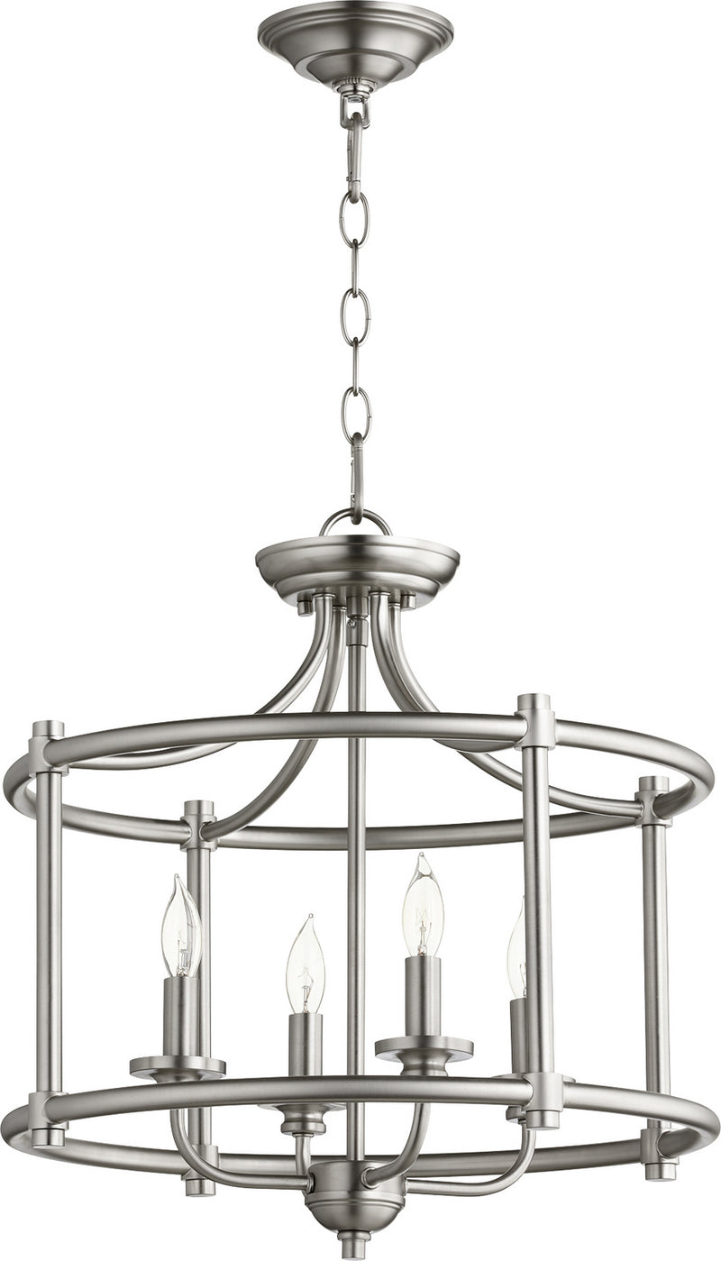 Rossington Transitional Dual Mount in Satin Nickel
