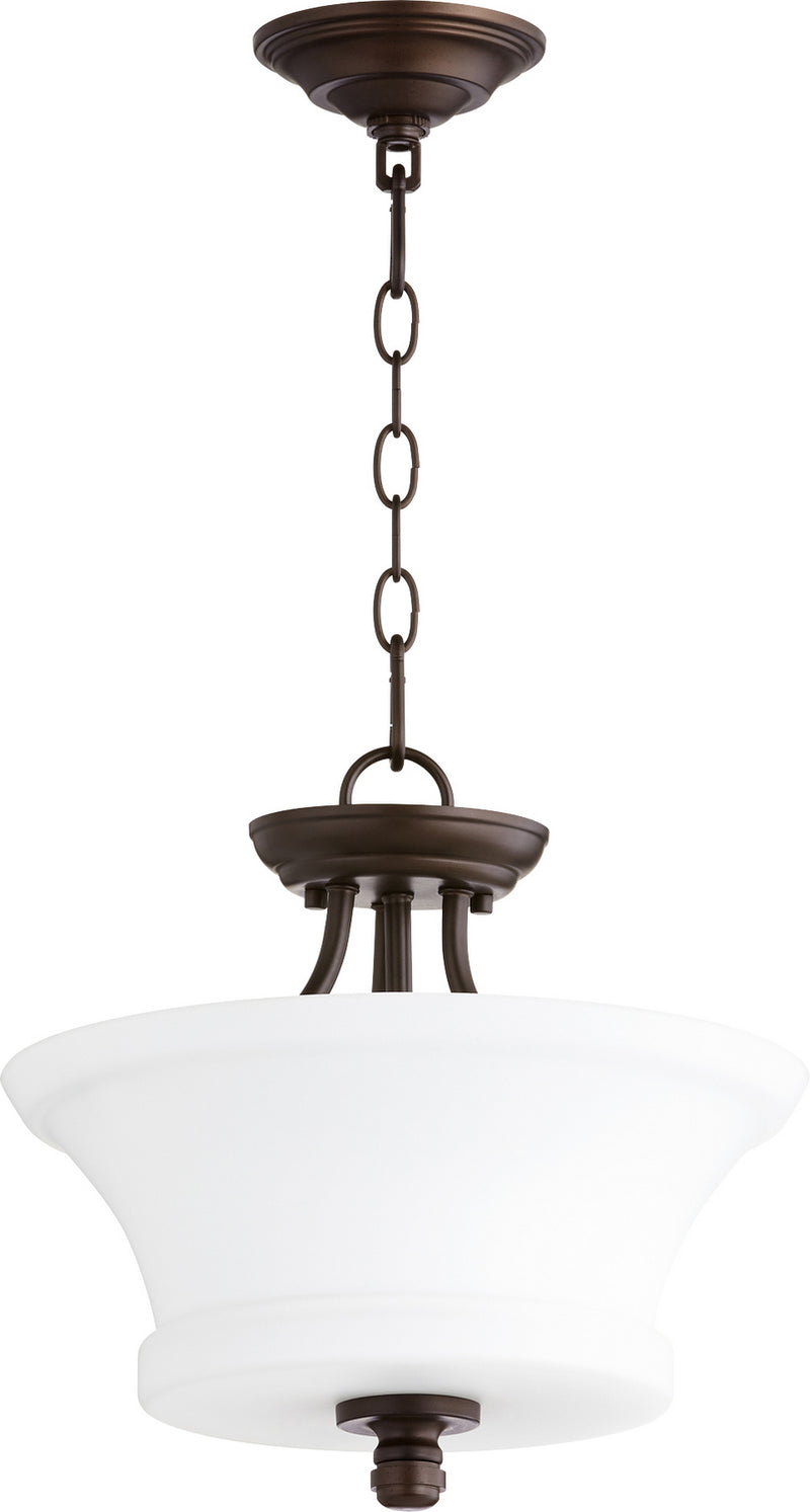 Rossington Transitional Dual Mount in Oiled Bronze