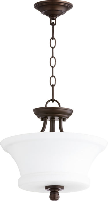 Rossington Transitional Dual Mount in Oiled Bronze