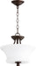 Rossington Transitional Dual Mount in Oiled Bronze