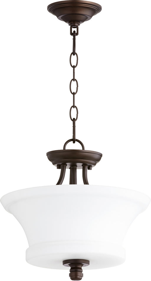 Rossington Transitional Dual Mount in Oiled Bronze