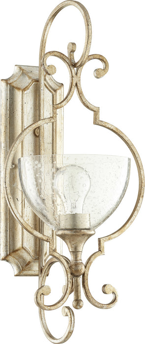 Ansley Traditional Wall Mount in Aged Silver Leaf