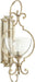 Ansley Traditional Wall Mount in Aged Silver Leaf