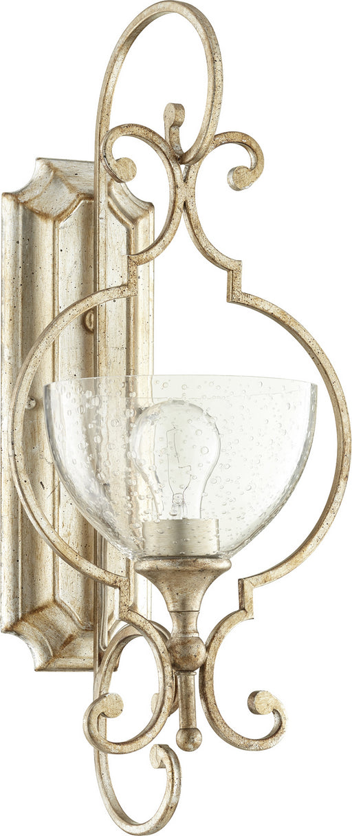 Ansley Traditional Wall Mount in Aged Silver Leaf
