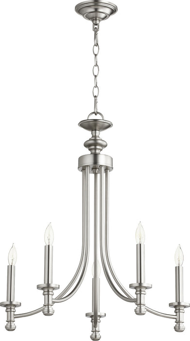 Rossington Transitional Chandelier in Satin Nickel