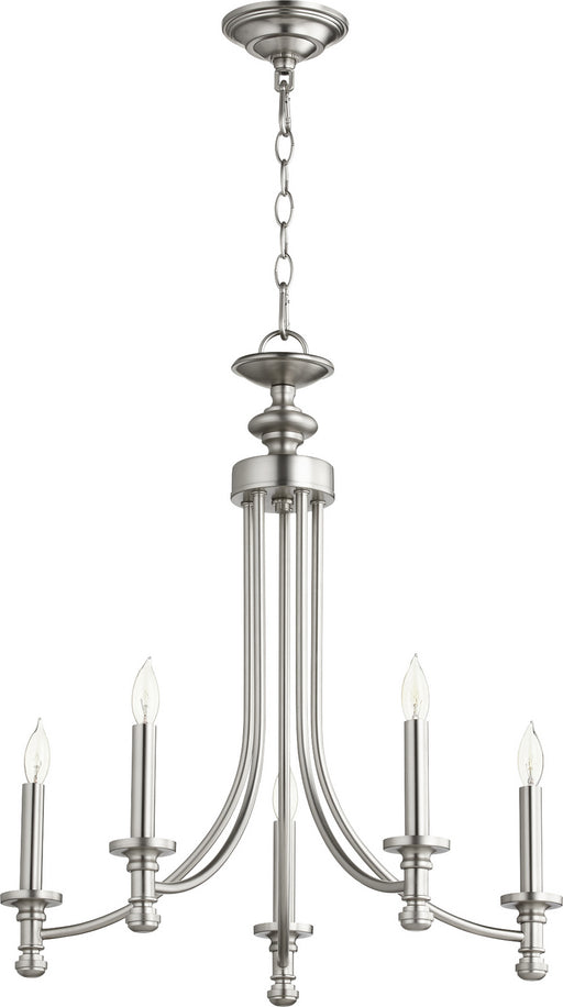 Rossington Transitional Chandelier in Satin Nickel