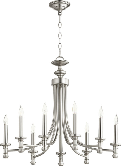Rossington Transitional Chandelier in Satin Nickel