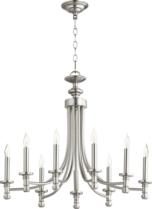 Rossington Transitional Chandelier in Satin Nickel