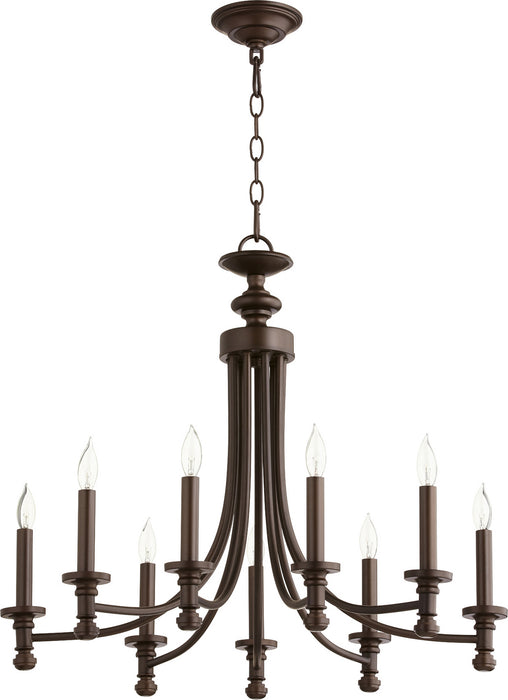 Rossington Transitional Chandelier in Oiled Bronze