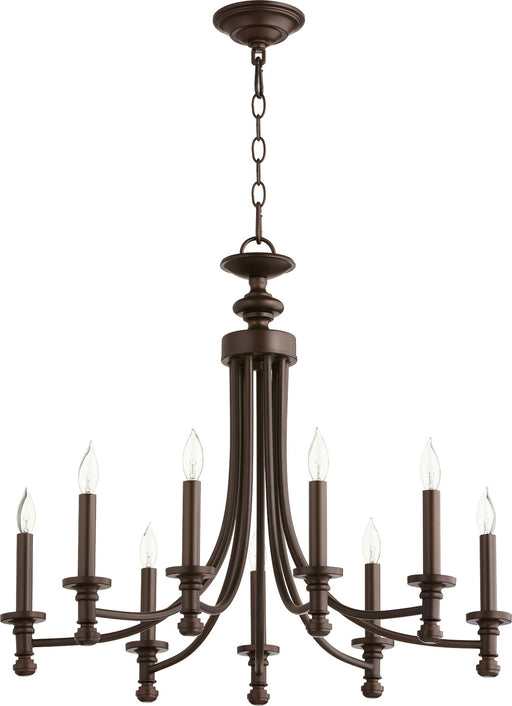 Rossington Transitional Chandelier in Oiled Bronze