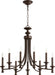Rossington Transitional Chandelier in Oiled Bronze