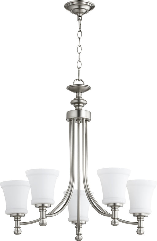 Rossington Transitional Chandelier in Satin Nickel