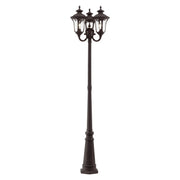 Oxford 3-Head Outdoor Post Light in Bronze