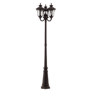 Oxford 3-Head Outdoor Post Light in Bronze