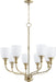 Richmond Transitional Chandelier in Aged Brass