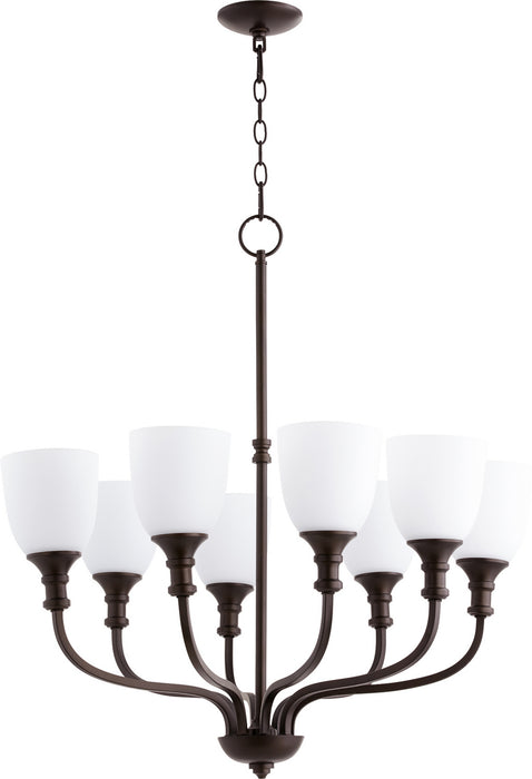 Richmond Transitional Chandelier in Oiled Bronze