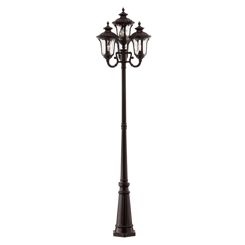 Oxford 4-Head Outdoor Post Light in Bronze