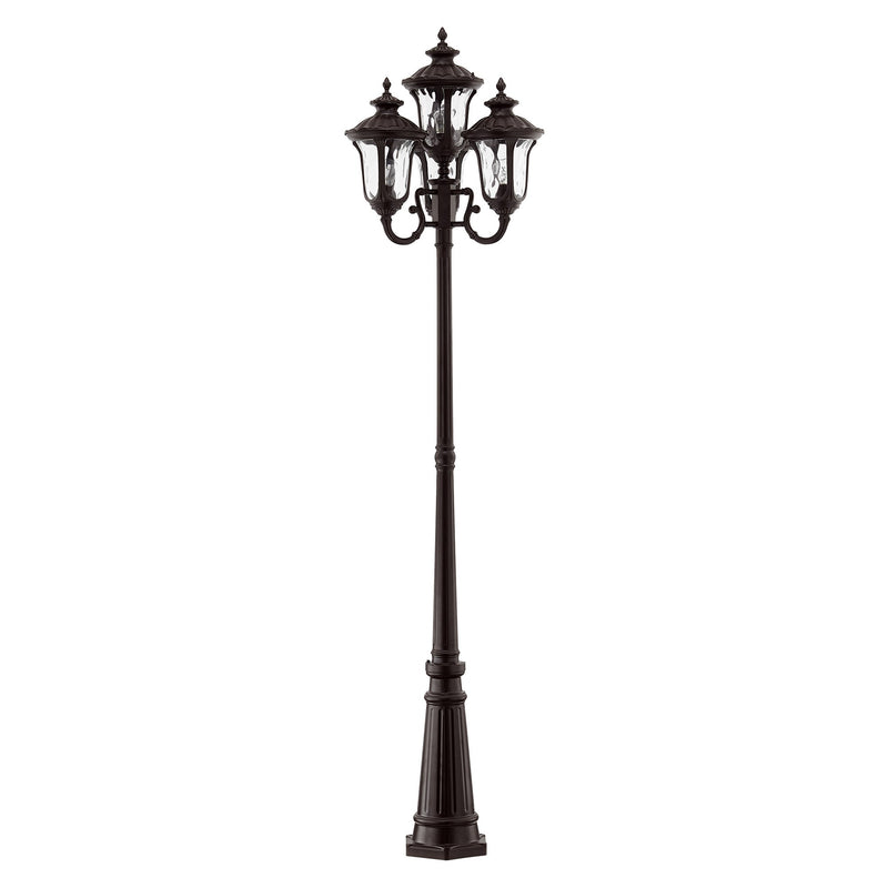 Oxford 4-Head Outdoor Post Light in Bronze