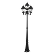 Oxford 4-Head Outdoor Post Light in Textured Black