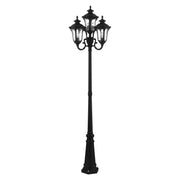 Oxford 4-Head Outdoor Post Light in Textured Black