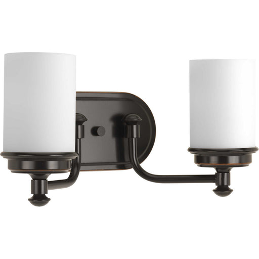 Glide Two Light Bath in Rubbed Bronze