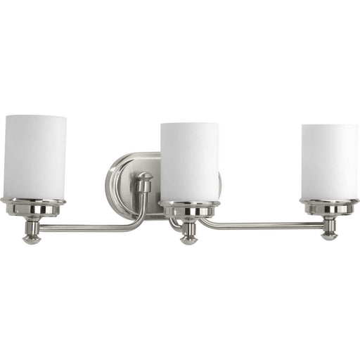 Glide Three Light Bath in Brushed Nickel