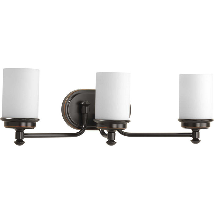 Glide Three Light Bath in Rubbed Bronze