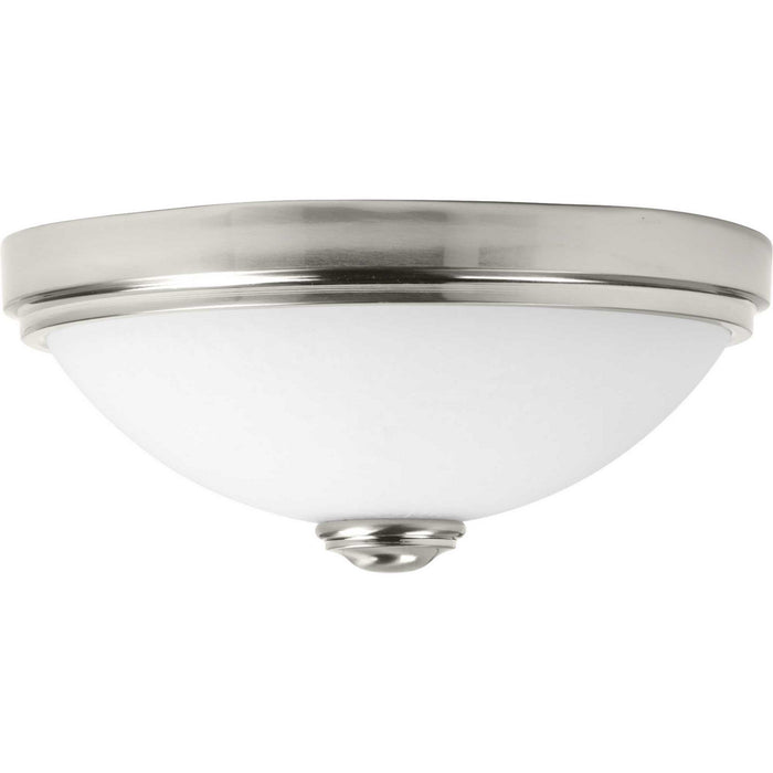 Led Linen LED Flush Mount in Brushed Nickel