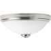 Led Linen LED Flush Mount in Brushed Nickel