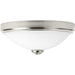 Led Linen LED Flush Mount in Brushed Nickel
