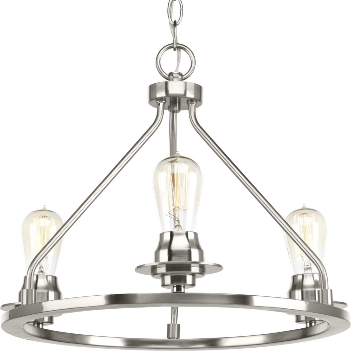 Debut Three Light Semi-Flush Convertible in Brushed Nickel