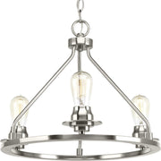Debut 3-Light Convertible Semi-Flush Mount in Brushed Nickel